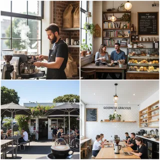 A vibrant street view of Arch Hill in Auckland, showcasing a mix of local shops and cafes lining the road.