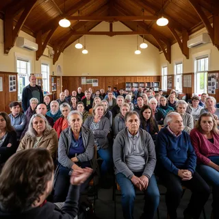 Arch Hill residents at community meeting