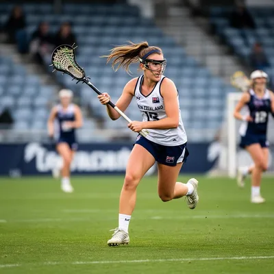 Western Springs lacrosse player in action
