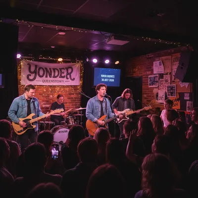 South Summit performing live at Yonder music venue in Queenstown, New Zealand.