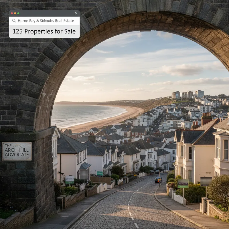 Several homes are for sale in Herne Bay, with listings showing future sale dates in March and April 2026.